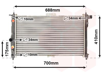 VAN WEZEL radiatorius, variklio aušinimas 81002015